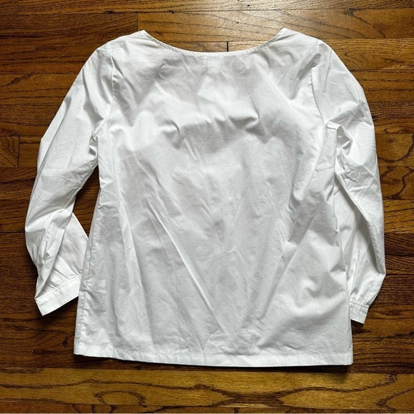 NWT J. Crew Factory Cotton Poplin Peasant Top Sz XXS - Picture 12 of 12